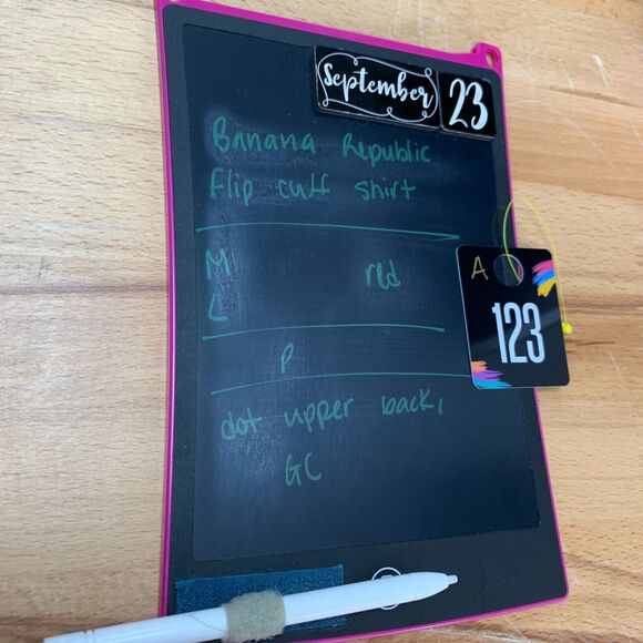 Banana Republic Soft Wash Shirt Men L Large Red Plaid Flip Cuff Cotton Button Up - Picture 12 of 13